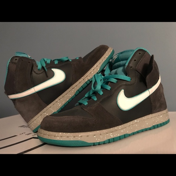 NIKE DUNK HIGH Anthracite/White-Sport Turquoise - Picture 1 of 5